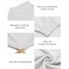 imageCOOFANDY Mens Slim Fit Mock Turtleneck Pullover Sweater Casual Basic Knitted Thermal SweatersWhite