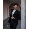 imageCOOFANDY Mens Slim Fit Mock Turtleneck Pullover Sweater Casual Basic Knitted Thermal SweatersWhite