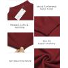 imageCOOFANDY Mens Slim Fit Mock Turtleneck Pullover Sweater Casual Basic Knitted Thermal SweatersWine Red