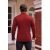 imageCOOFANDY Mens Slim Fit Mock Turtleneck Pullover Sweater Casual Basic Knitted Thermal SweatersWine Red