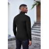 imageCOOFANDY Mens Slim Fit Turtleneck Sweater Casual Basic Knitted Long Sleeve Pullover SweaterAblack