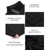 imageCOOFANDY Mens Slim Fit Turtleneck Sweater Casual Basic Knitted Long Sleeve Pullover SweaterAblack
