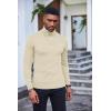 imageCOOFANDY Mens Slim Fit Turtleneck Sweater Casual Basic Knitted Long Sleeve Pullover SweaterBeige