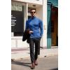 imageCOOFANDY Mens Slim Fit Turtleneck Sweater Casual Basic Knitted Long Sleeve Pullover SweaterBlue