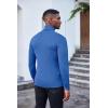 imageCOOFANDY Mens Slim Fit Turtleneck Sweater Casual Basic Knitted Long Sleeve Pullover SweaterBlue