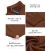 imageCOOFANDY Mens Slim Fit Turtleneck Sweater Casual Basic Knitted Long Sleeve Pullover SweaterBrown