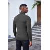 imageCOOFANDY Mens Slim Fit Turtleneck Sweater Casual Basic Knitted Long Sleeve Pullover SweaterDark Grey