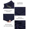imageCOOFANDY Mens Slim Fit Turtleneck Sweater Casual Basic Knitted Long Sleeve Pullover SweaterNavy