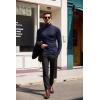 imageCOOFANDY Mens Slim Fit Turtleneck Sweater Casual Basic Knitted Long Sleeve Pullover SweaterNavy