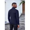 imageCOOFANDY Mens Slim Fit Turtleneck Sweater Casual Basic Knitted Long Sleeve Pullover SweaterNavy