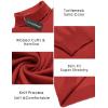 imageCOOFANDY Mens Slim Fit Turtleneck Sweater Casual Basic Knitted Long Sleeve Pullover SweaterRed