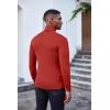 imageCOOFANDY Mens Slim Fit Turtleneck Sweater Casual Basic Knitted Long Sleeve Pullover SweaterRed