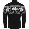 imageCOOFANDY Mens Slim Fit Turtleneck Sweater Casual Basic Knitted Long Sleeve Pullover SweaterSnowflake Black