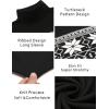 imageCOOFANDY Mens Slim Fit Turtleneck Sweater Casual Basic Knitted Long Sleeve Pullover SweaterSnowflake Black