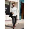 imageCOOFANDY Mens Slim Fit Turtleneck Sweater Casual Basic Knitted Long Sleeve Pullover SweaterWhite