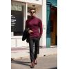 imageCOOFANDY Mens Slim Fit Turtleneck Sweater Casual Basic Knitted Long Sleeve Pullover SweaterWine Red