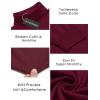 imageCOOFANDY Mens Slim Fit Turtleneck Sweater Casual Basic Knitted Long Sleeve Pullover SweaterWine Red