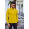 imageCOOFANDY Mens Slim Fit Turtleneck Sweater Casual Basic Knitted Long Sleeve Pullover SweaterYellow