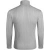 imageCOOFANDY Mens Slim Fit Turtleneck Sweater Casual Pullover Sweater Lightweight Ribbed Sweater01gray