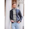 imageCOOFANDY Mens Slim Fit Turtleneck Sweater Casual Pullover Sweater Lightweight Ribbed Sweater01gray