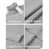 imageCOOFANDY Mens Slim Fit Turtleneck Sweater Casual Pullover Sweater Lightweight Ribbed Sweater01gray