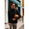 imageCOOFANDY Mens Slim Fit Turtleneck Sweater Casual Pullover Sweater Lightweight Ribbed SweaterBlack