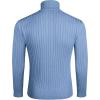 imageCOOFANDY Mens Slim Fit Turtleneck Sweater Casual Pullover Sweater Lightweight Ribbed SweaterBluegray