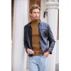 imageCOOFANDY Mens Slim Fit Turtleneck Sweater Casual Pullover Sweater Lightweight Ribbed SweaterCaramel