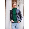 imageCOOFANDY Mens Slim Fit Turtleneck Sweater Casual Pullover Sweater Lightweight Ribbed SweaterDark Green