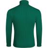 imageCOOFANDY Mens Slim Fit Turtleneck Sweater Casual Pullover Sweater Lightweight Ribbed SweaterDark Green
