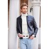 imageCOOFANDY Mens Slim Fit Turtleneck Sweater Casual Pullover Sweater Lightweight Ribbed SweaterWhite