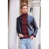 imageCOOFANDY Mens Slim Fit Turtleneck Sweater Casual Pullover Sweater Lightweight Ribbed SweaterWine Red