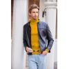 imageCOOFANDY Mens Slim Fit Turtleneck Sweater Casual Pullover Sweater Lightweight Ribbed SweaterYellow