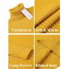 imageCOOFANDY Mens Slim Fit Turtleneck Sweater Casual Pullover Sweater Lightweight Ribbed SweaterYellow