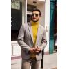 imageCOOFANDY Mens Slim Fit Turtleneck Sweater Casual Pullover Sweater Lightweight Ribbed SweaterYellow