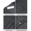 imageCOOFANDY Mens Suit Vest Formal Dress Vest Slim Fit Buesiness Wedding WaistcoatDark Grey