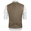 imageCOOFANDY Mens Suit Vest Formal Dress Vest Slim Fit Buesiness Wedding WaistcoatKhaki