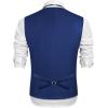 imageCOOFANDY Mens Suit Vest Formal Dress Vest Slim Fit Buesiness Wedding WaistcoatRoyal Blue