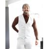 imageCOOFANDY Mens Suit Vest Formal Dress Vest Slim Fit Buesiness Wedding WaistcoatWhite