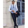 imageCOOFANDY Mens Suit Vest Slim Fit Casual Business Vests Lightweight VNeck Formal Dress Waistcoat for Wedding PromLight Blue