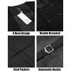 imageCOOFANDY Mens Suit Vest Slim Fit Double Breasted Dress Vest Casual Business Formal WaistcoatBlack