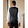 imageCOOFANDY Mens Suit Vest Slim Fit Double Breasted Dress Vest Casual Business Formal WaistcoatBlack