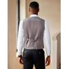imageCOOFANDY Mens Suit Vest Slim Fit Double Breasted Dress Vest Casual Business Formal WaistcoatLight Grey