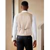imageCOOFANDY Mens Suit Vest Slim Fit Double Breasted Dress Vest Casual Business Formal WaistcoatLight Khaki