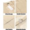 imageCOOFANDY Mens Suit Vest Slim Fit Double Breasted Dress Vest Casual Business Formal WaistcoatLight Khaki