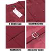 imageCOOFANDY Mens Suit Vest Slim Fit Double Breasted Dress Vest Casual Business Formal WaistcoatRed