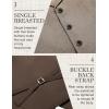 imageCOOFANDY Mens Suit Vests Slim Fit Waistcoat Notch Lapel Casual Formal VestBrown