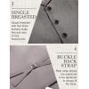 imageCOOFANDY Mens Suit Vests Slim Fit Waistcoat Notch Lapel Casual Formal VestDark Charcoal