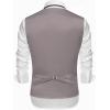 imageCOOFANDY Mens Suit Vests Slim Fit Waistcoat Notch Lapel Casual Formal VestDark Charcoal