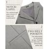 imageCOOFANDY Mens Suit Vests Slim Fit Waistcoat Notch Lapel Casual Formal VestGray